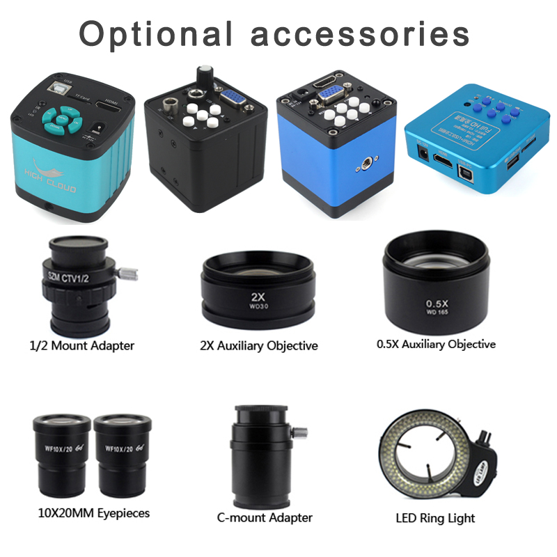 4K 48MP HDMI Camera Set 3.5X 9 - Simul-Focal Industrial Microscope 4K Hdmi ulasan dan harga