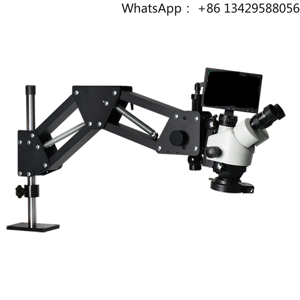 10inch 2K Resolution LED Illum - Trinocular Stereo Microscope 7X-45X ulasan dan harga