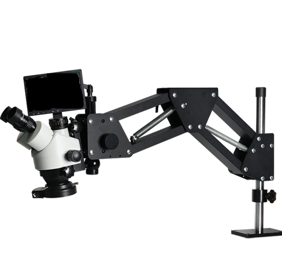 10inch 2K Resolution LED Illum - Trinocular Stereo Microscope 7X-45X ulasan dan harga