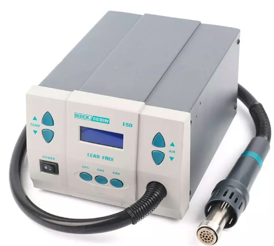 Quick 100% Original Hot Air    - Hot Air Rework Station 861Dw ulasan dan harga