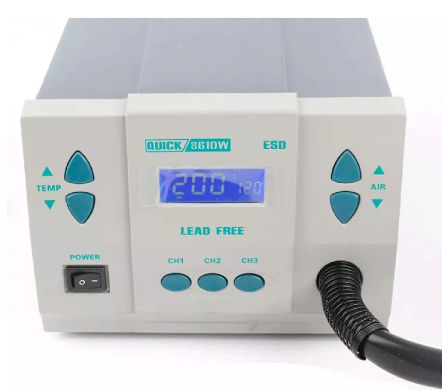 Quick 100% Original Hot Air    - Hot Air Rework Station 861Dw ulasan dan harga