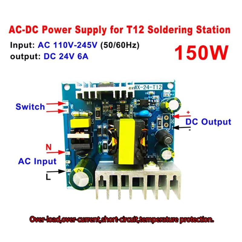AS94-T12 Power Supply Module 2 - T12 Soldering Station Oled ulasan dan harga