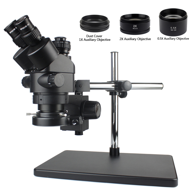 3.5X-90X Simul-Foca Trinocular - Trinocular Stereo Microscope 7X-45X ulasan dan harga