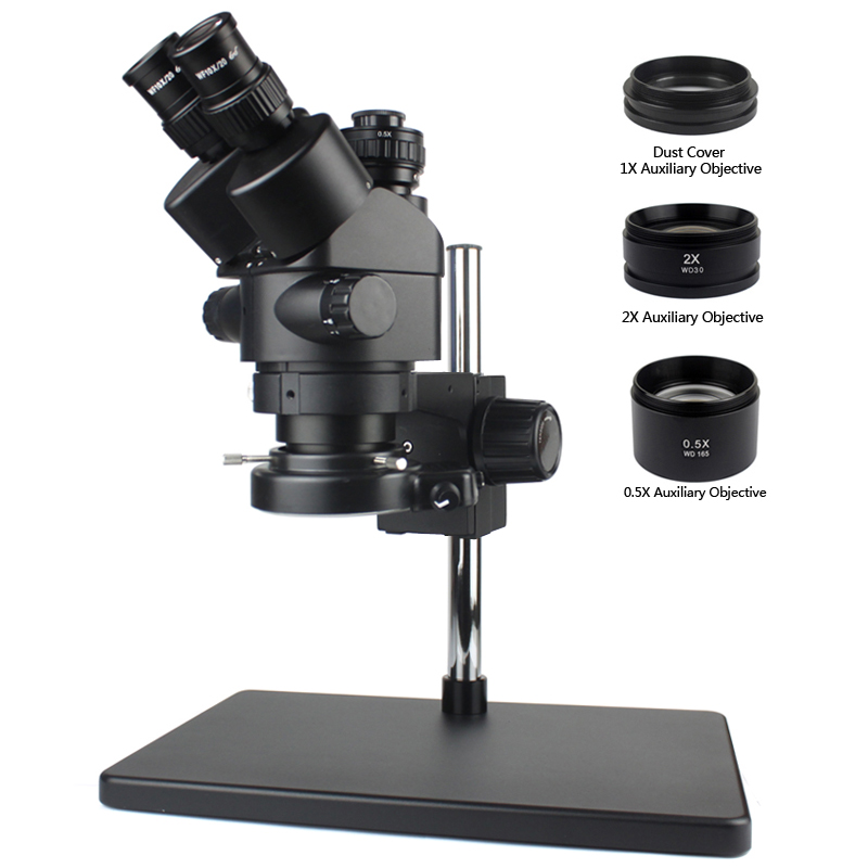 3.5X-90X Simul-Foca Trinocular - Trinocular Stereo Microscope 7X-45X ulasan dan harga